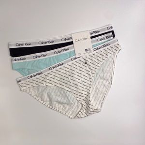 NWT Calvin Klein 3pc Bikini Panty Set